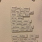 3. Poema magnético en inglés - Alejándose de la tristeza (Heading Away from Sad)