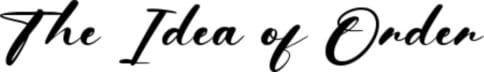 The Idea of Order