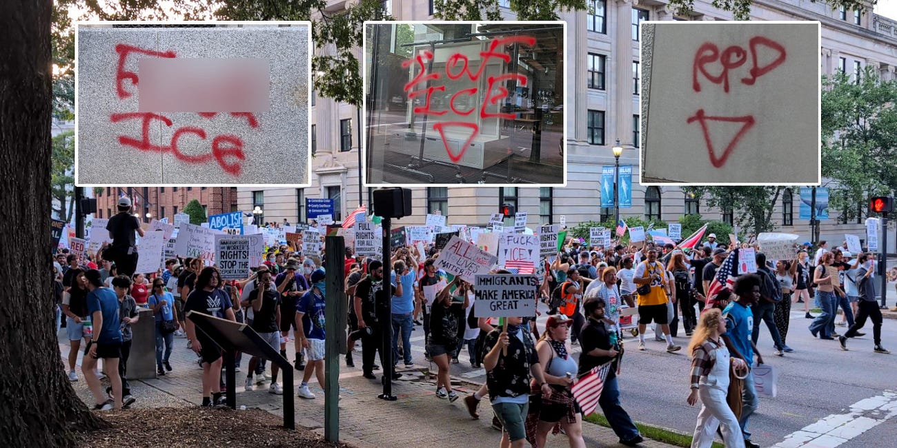 No permit for socialist-organized anti-ICE protest resulting in vandalism, says Raleigh Police