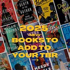 2025 releases to add to your TBR shelves