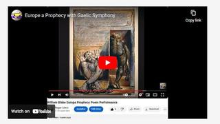 Say yes to life! WILLIAM BLAKE EUROPE A PROPHESY AND BOODICA SPEAKS TO THE NWO Say yes to life! WILLIAM BLAKE EUROPE A PROPHESY AND BOODICA SPEAKS TO THE NWO