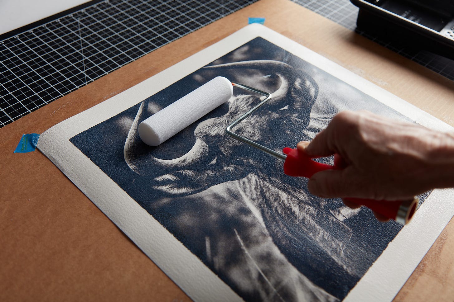 liquid coating of inkjet print