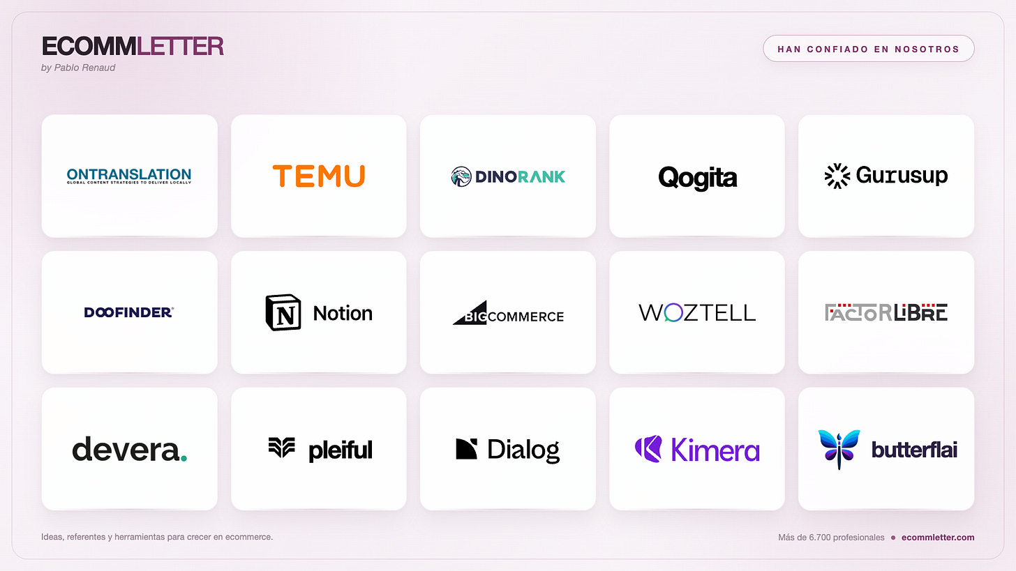 Algunos de los patrocinadores de la EcommLetter 