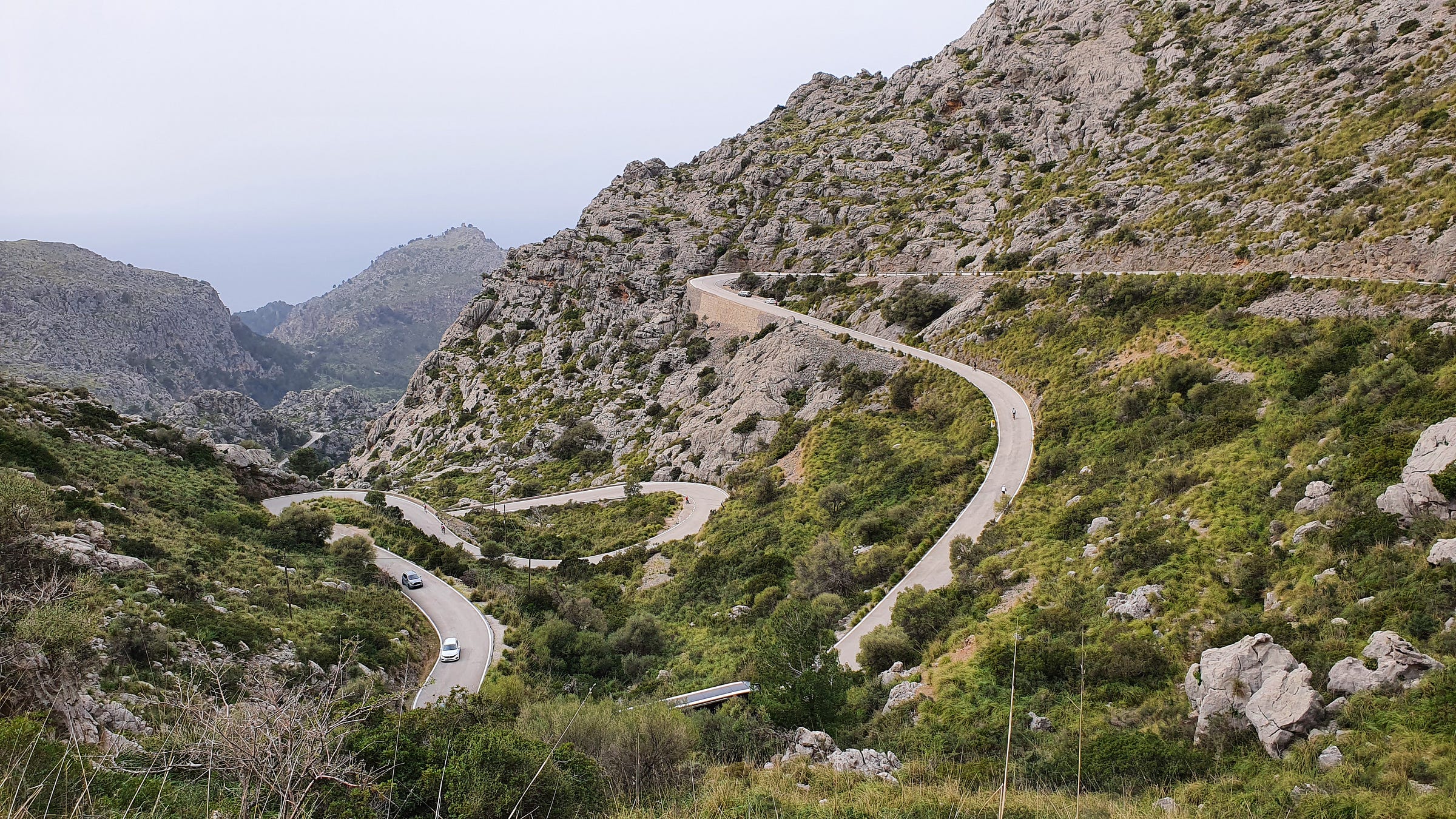 The road to Sa Calobra in the Serra de Tramuntana mountains
