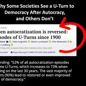 With Autocracy Surging, It's Worth Exploring a Paper Charting "U-Turn" Reversals to Democratization