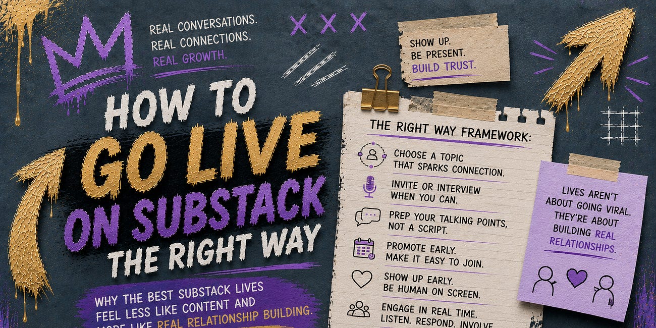 How To Go Live On Substack The Right Way