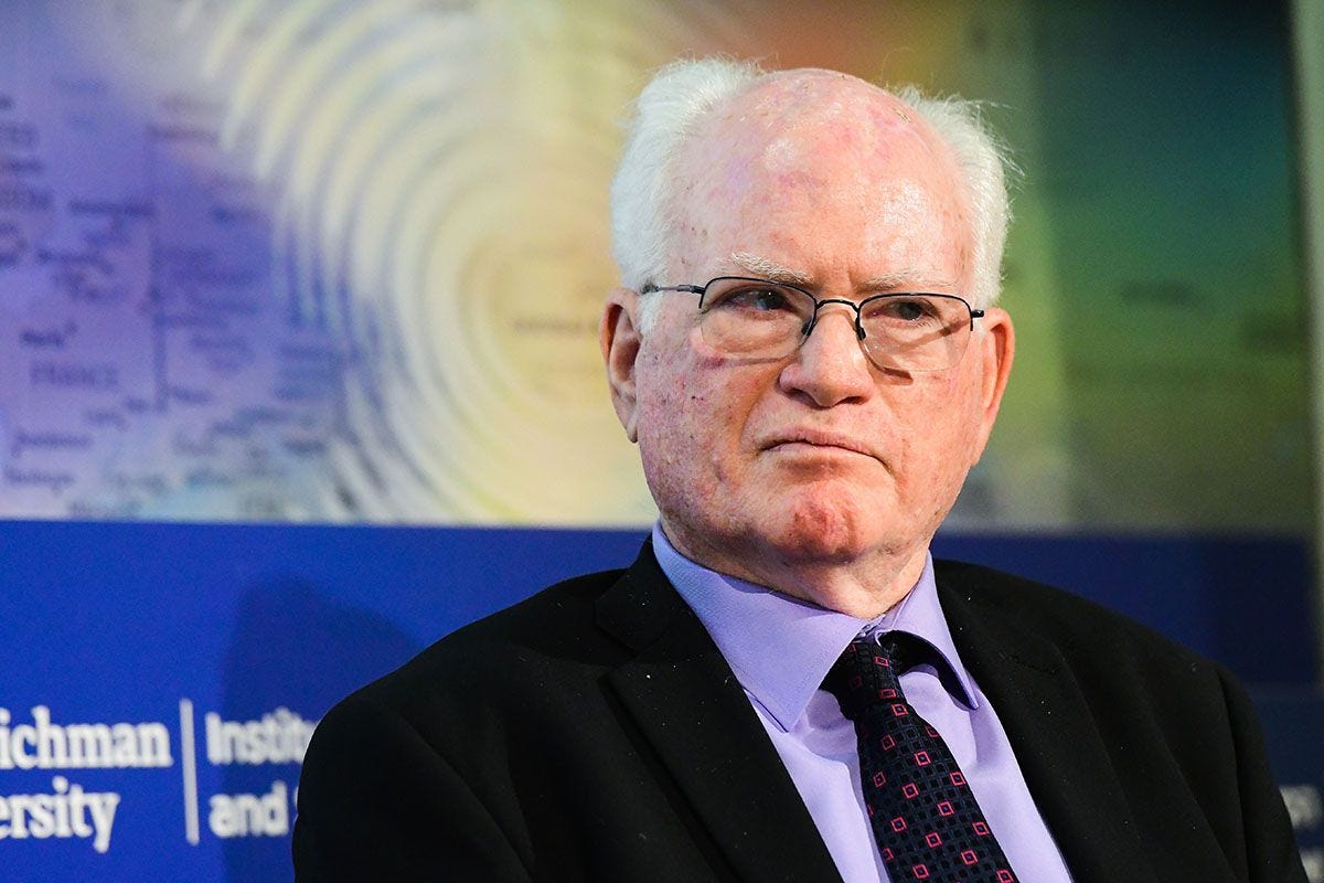 Amos Gilead speaks during a conference at Reichman University in Herzliya, May 17, 2022. (Photo by Avshalom Sassoni/Flash90) Amos Gilead speaks during a conference at Reichman University in Herzliya, May 17, 2022. (Photo by Avshalom Sassoni/Flash90)