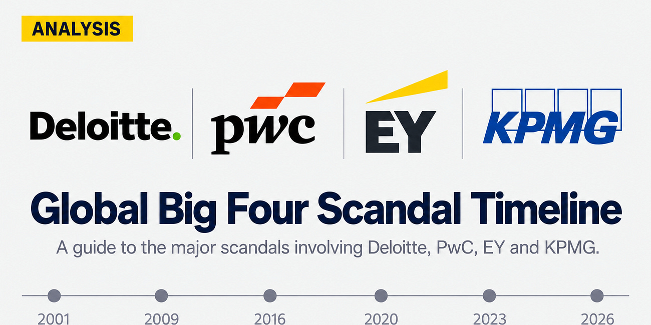 Global Big Four Scandal Timeline