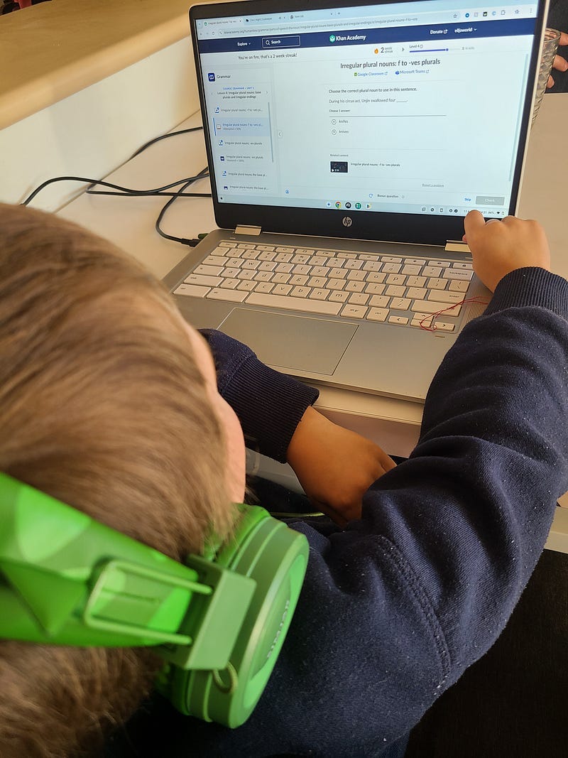 Online Learning with Khan Academy, copyright by author
