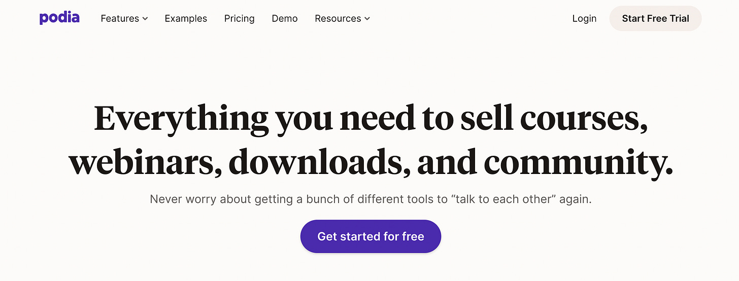 Imagine if Podia, Circle, ConvertKit, Airtable and Ghost Had a Baby.