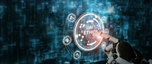 AI ethics or AI Law concept. Developing AI codes of ethics. Compliance, regulation, standard , business policy and responsibility for guarding against unintended bias in machine learning algorithms. AI ethics or AI Law concept. Developing AI codes of ethics. Compliance, regulation, standard , business policy and responsibility for guarding against unintended bias in machine learning algorithms. technology ethics stock pictures, royalty-free photos & images