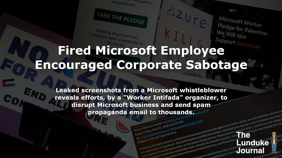 Fired Microsoft Employee Encouraged Corporate Sabotage