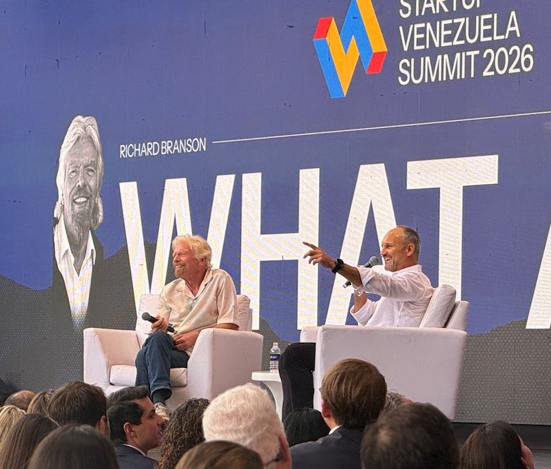 Richard Branson, Startup Venezuela Summit.