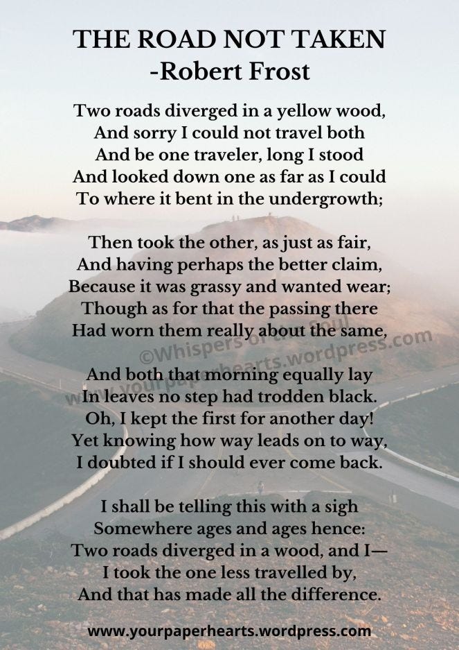 The Road Not Taken – Robert Frost | Poetry Analysis – Paper Hearts