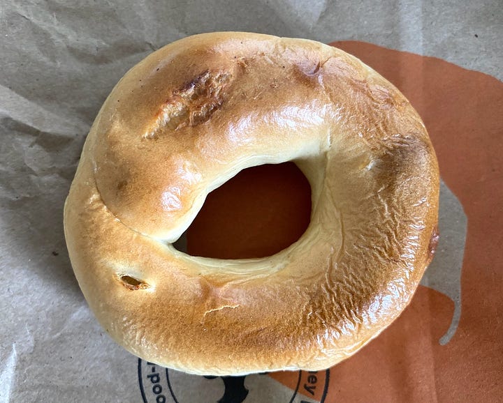 Eltana plain bagel August 2023 vs. August 2022