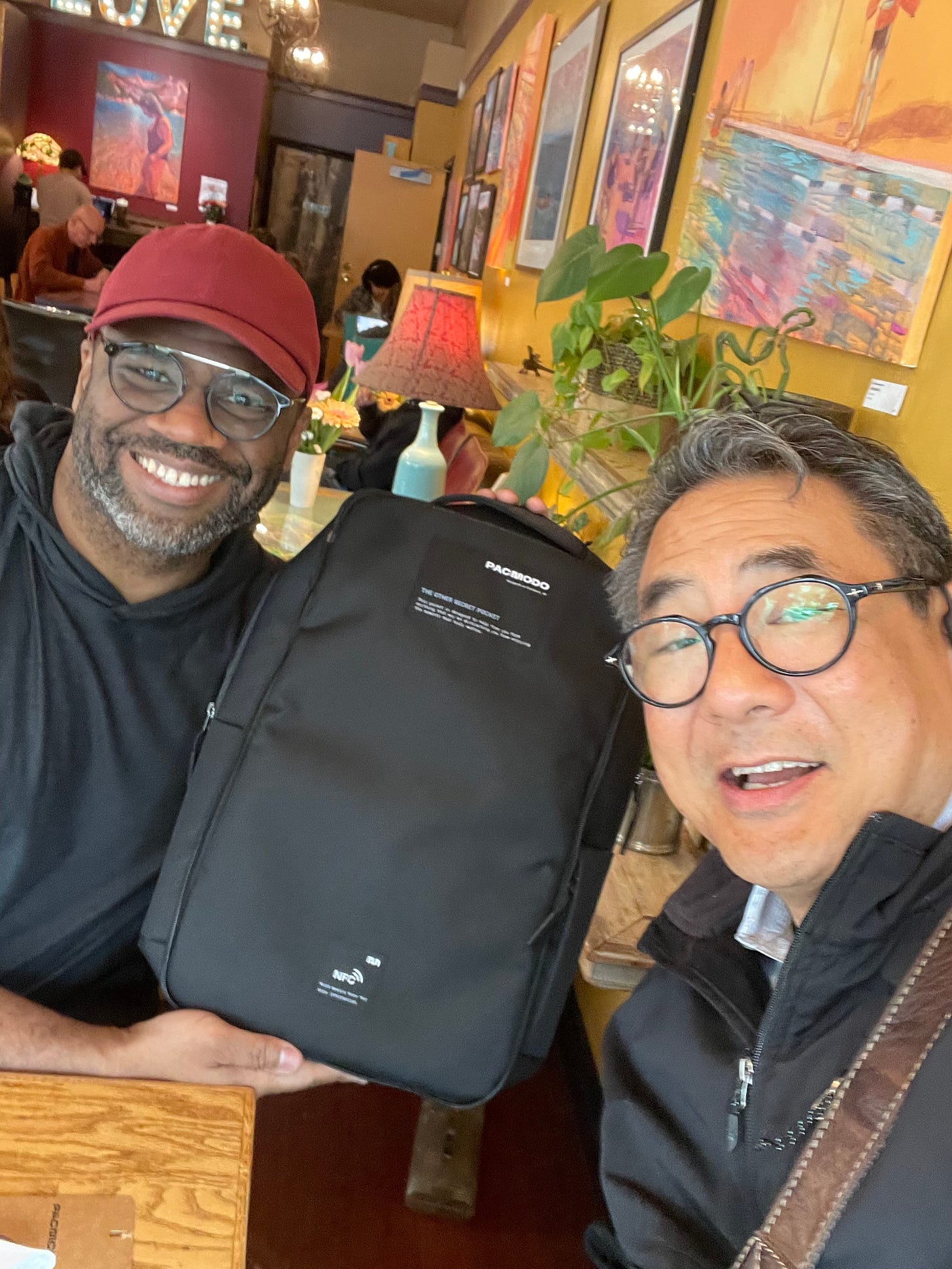 David Ngene and Stephen Pao with a PAC