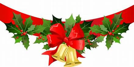 A christmas decoration with bells and a red bow

Description automatically generated