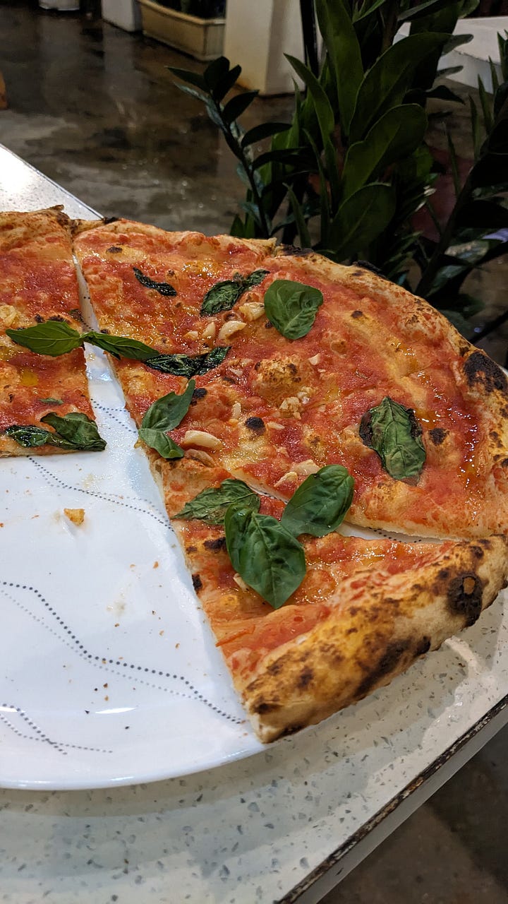 pizza + chili oil