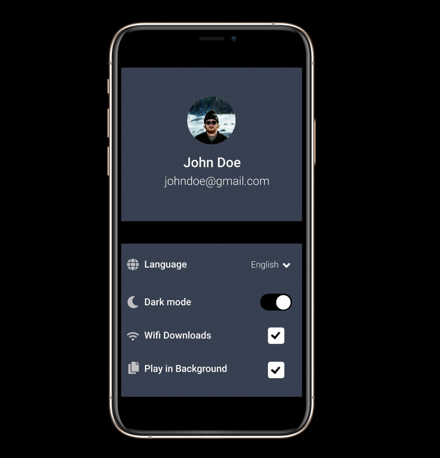 Dark theme