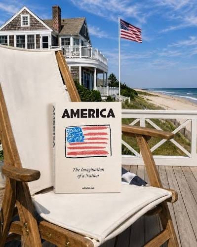No better place to start the summer. “America: The Imagination of a  Nation”, 250 years of pioneering spirit, revolutionary art, and the  singular energy that shaped a nation. Available to pre-order now. #