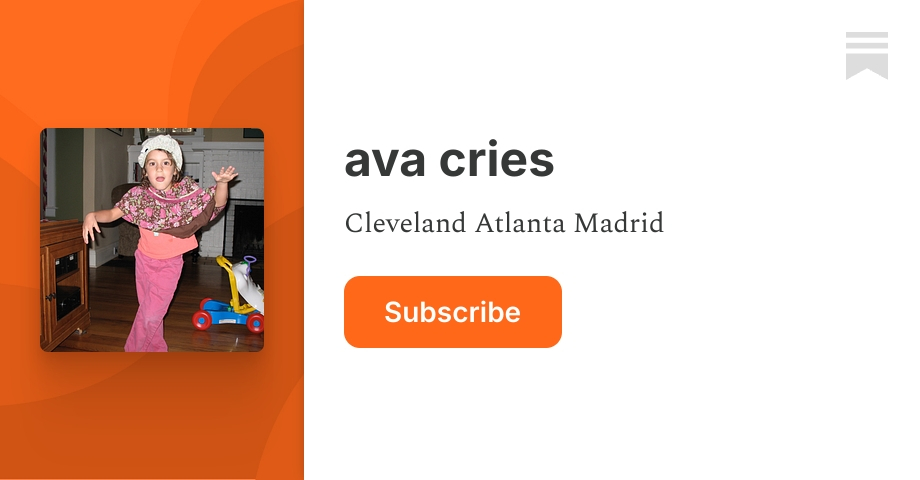 Ava Stack ava cries | Substack
