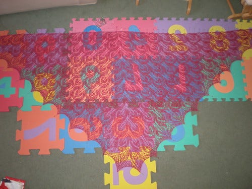 Lace Shawl Blocking Lace Shawl Blocking