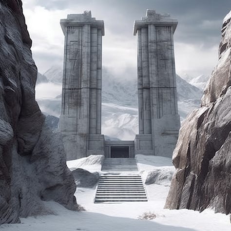 science-fantasy images of various time periods