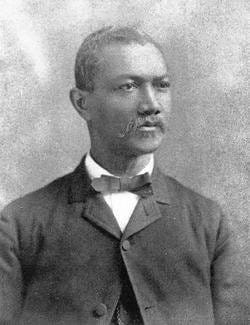 Black and white portrait of Alexander Thomas Augusta in a Union officer's frock coat with shoulder straps, facing the camera. Black and white portrait of Alexander Thomas Augusta in a Union officer's frock coat with shoulder straps, facing the camera.