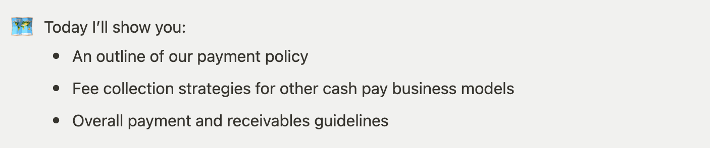 Care to Cash payment policy article summary for cash pay clinics