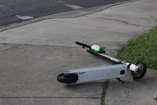 E-scooters are being found abandoned around FSU campus perimeters.