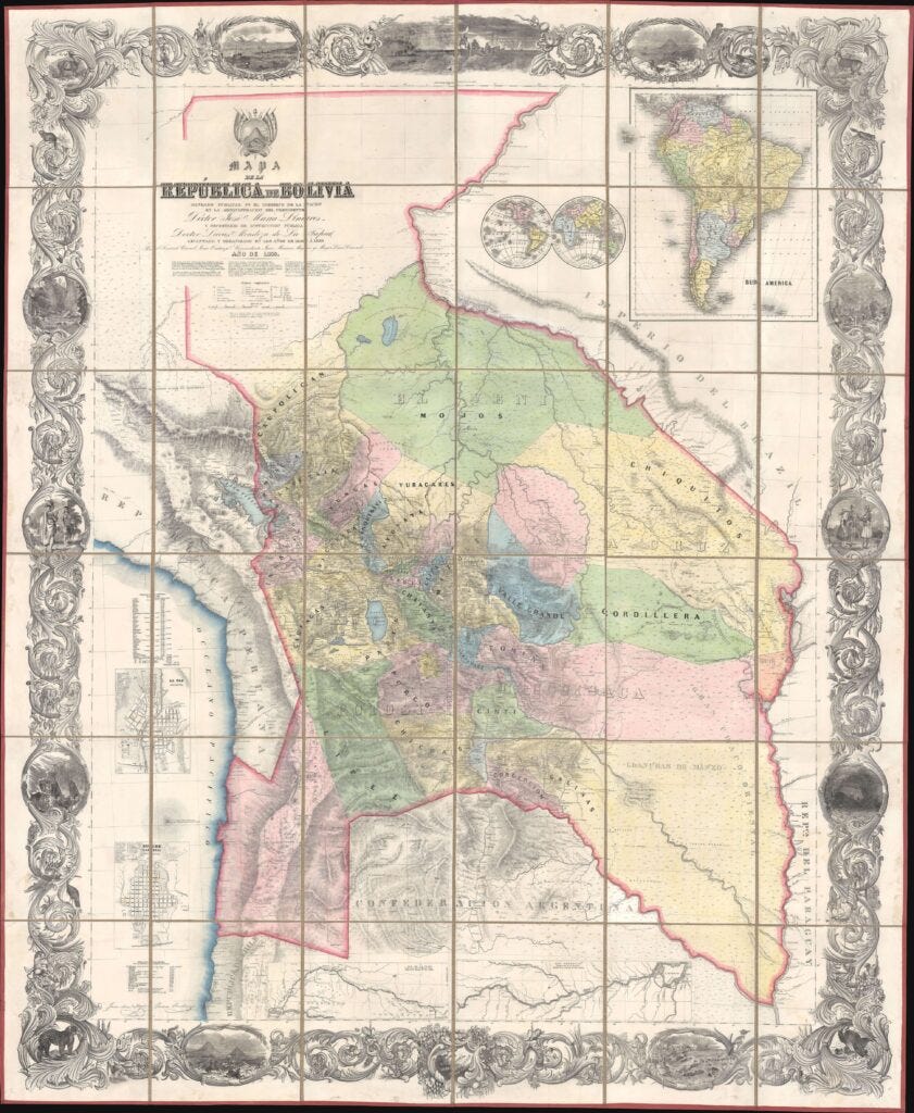Mapa de la República de Bolivia (1859) Mapa de la República de Bolivia (1859)