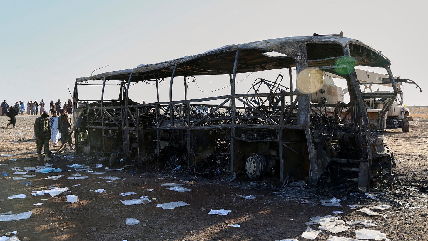 More Than 70 Afghans Returning From Iran Die in Fiery Bus Crash - The New  York Times