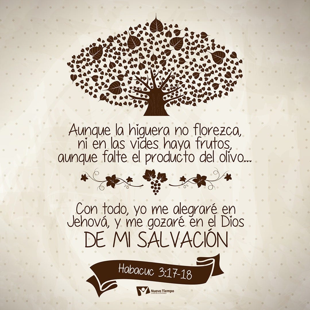 Habacuc 3: 17 -18 Habacuc 3: 17 -18