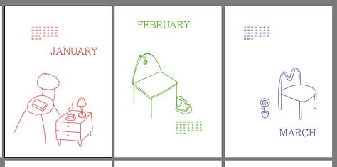 calendar designs on adobe illustrator