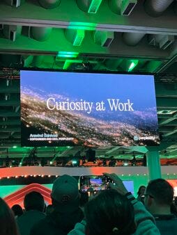 Curiosity at work - slide from Inbound keynote