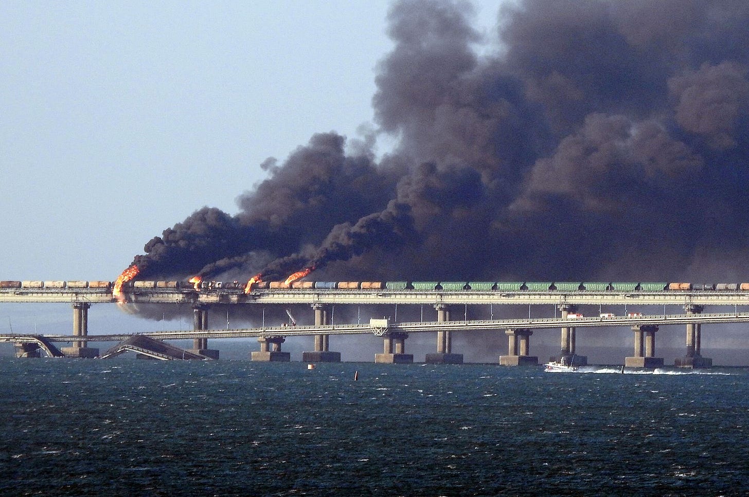 Blast on Crimean Bridge Deals Blow to Russian War Effort in Ukraine - The  New York Times Blast on Crimean Bridge Deals Blow to Russian War Effort in Ukraine - The  New York Times