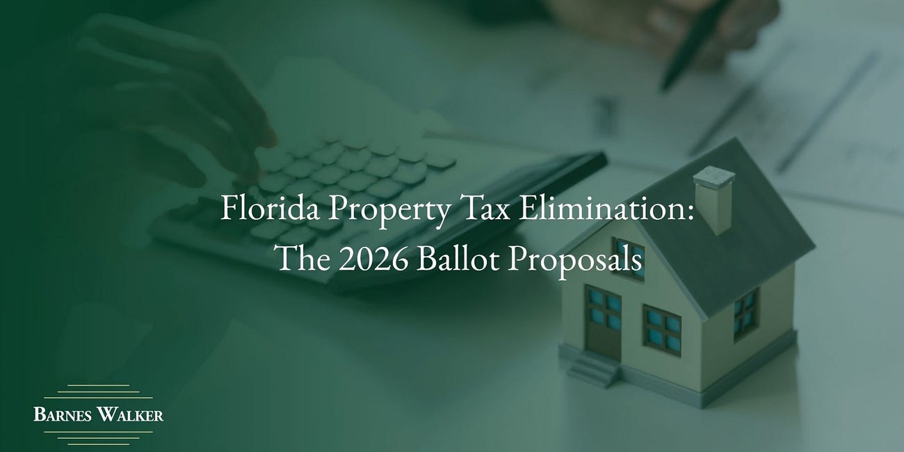 Barnes Walker Launches Public Information Page on Florida’s 2026 Property Tax Elimination Ballot Proposals