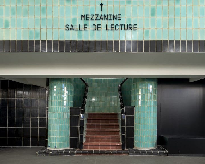 Former scwimming pool Bibliothèque d'Andenne, photos: Florent Marot