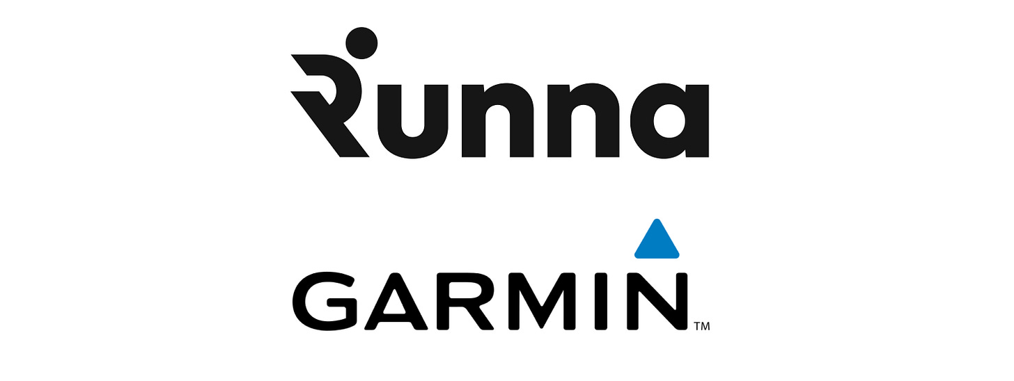 Runna vs Garmin logos