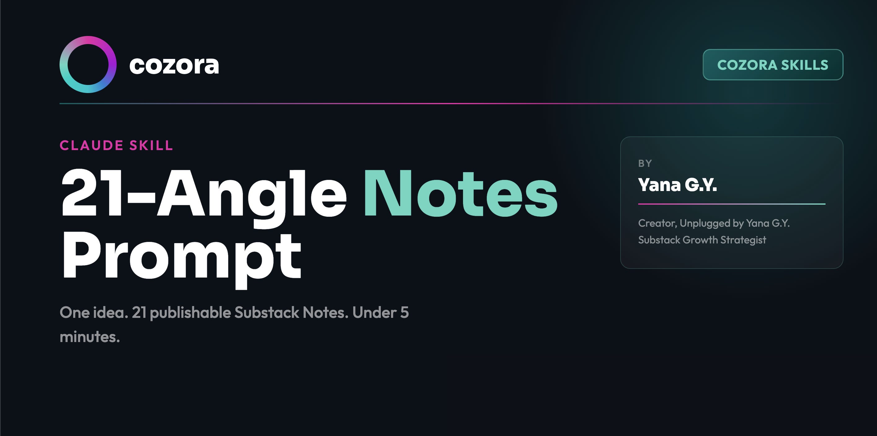The 21-Angle Notes Skill