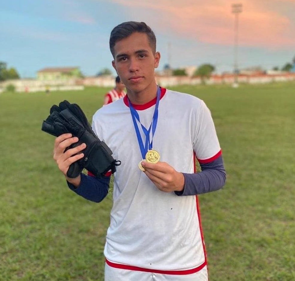 Felipe Dias Albuquerque, 19 anos, morre após sofrer mal súbito em Rio Branco — Foto: Divulgação/Galvez EC Felipe Dias Albuquerque, 19 anos, morre após sofrer mal súbito em Rio Branco — Foto: Divulgação/Galvez EC
