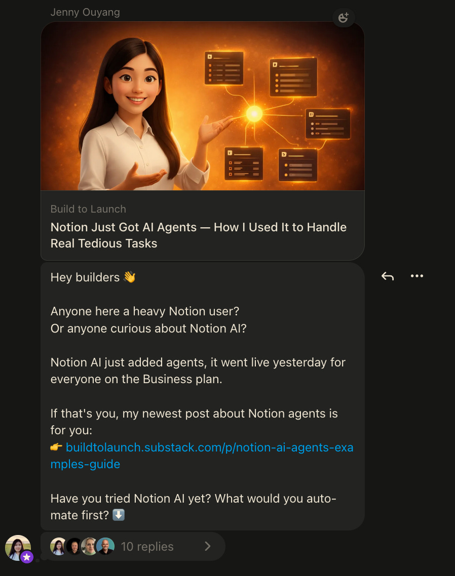 Jenny's community post Jenny's community post