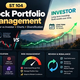 (Course #39) ST 104: Stocks - Portfolio Management, Day Trader vs Investor, Charts