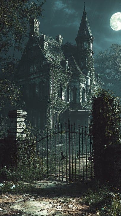 Free Moonlit Gothic Mansion Image | Download at StockCake