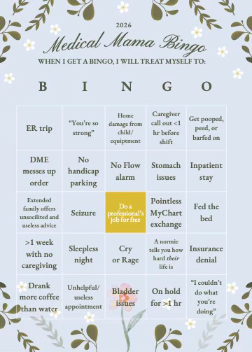 medicalmotherhood.com - Shasta Kearns Moore - Medical Motherhood Bingo!