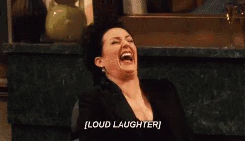 Megan Mullally Laughing Hysterically GIF Megan Mullally Laughing Hysterically GIF
