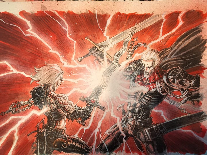 Requiem Vampire Knight Volume 12 various panels by Olivier Ledroit