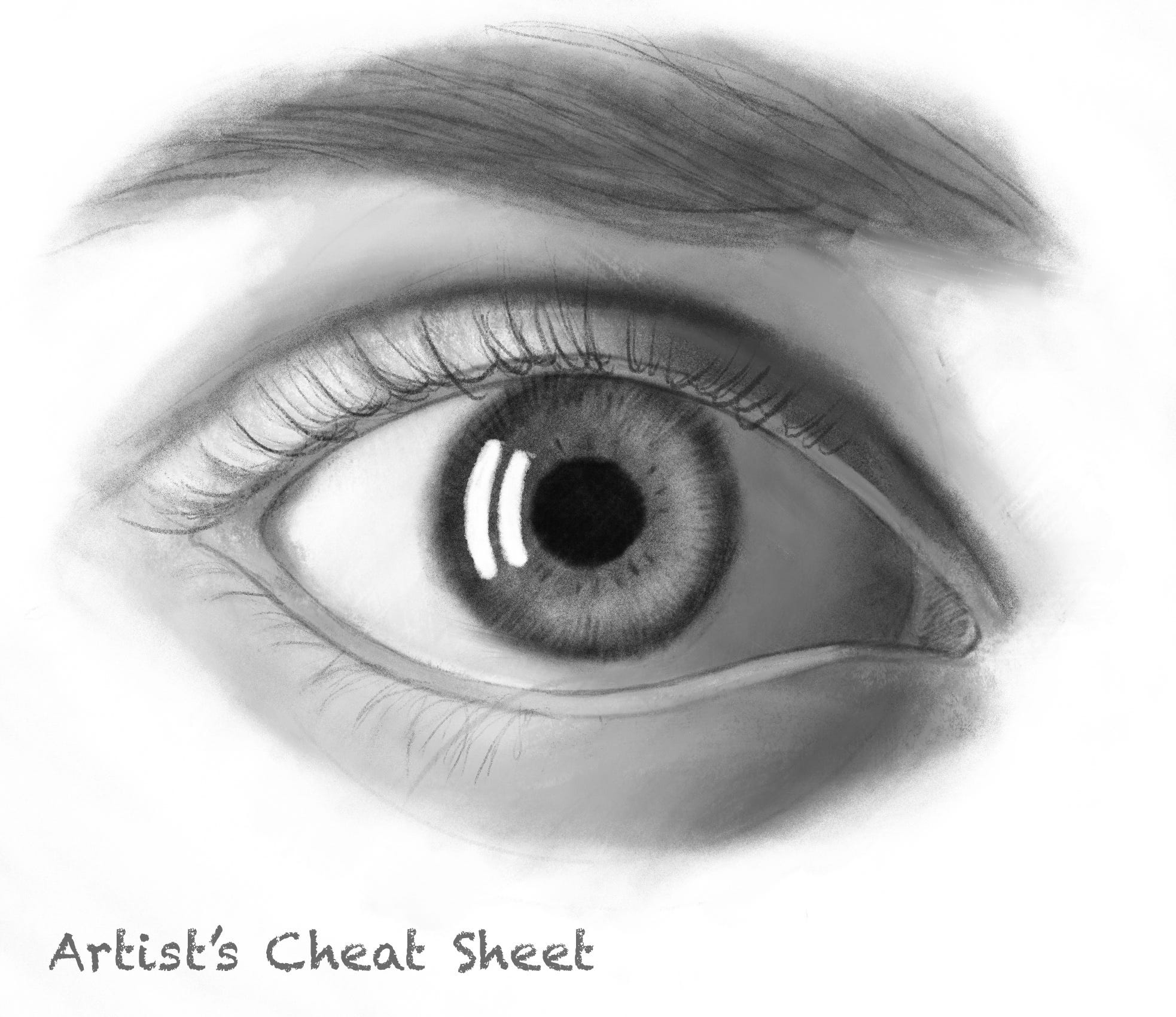 Drawing Eyes at Different Angles, image size:1966x1701