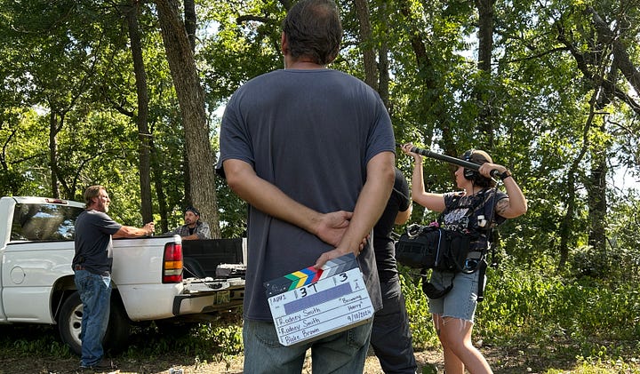 Mads recording sound on location