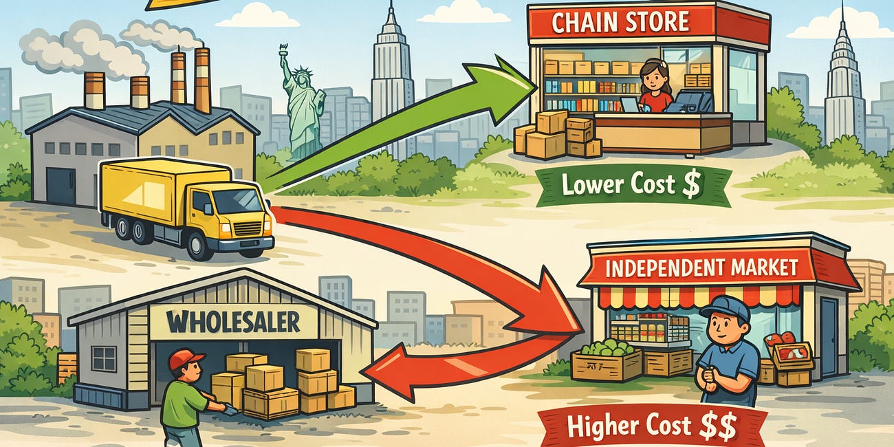 The Economics of Distribution Withdrawal in Urban Grocery Markets